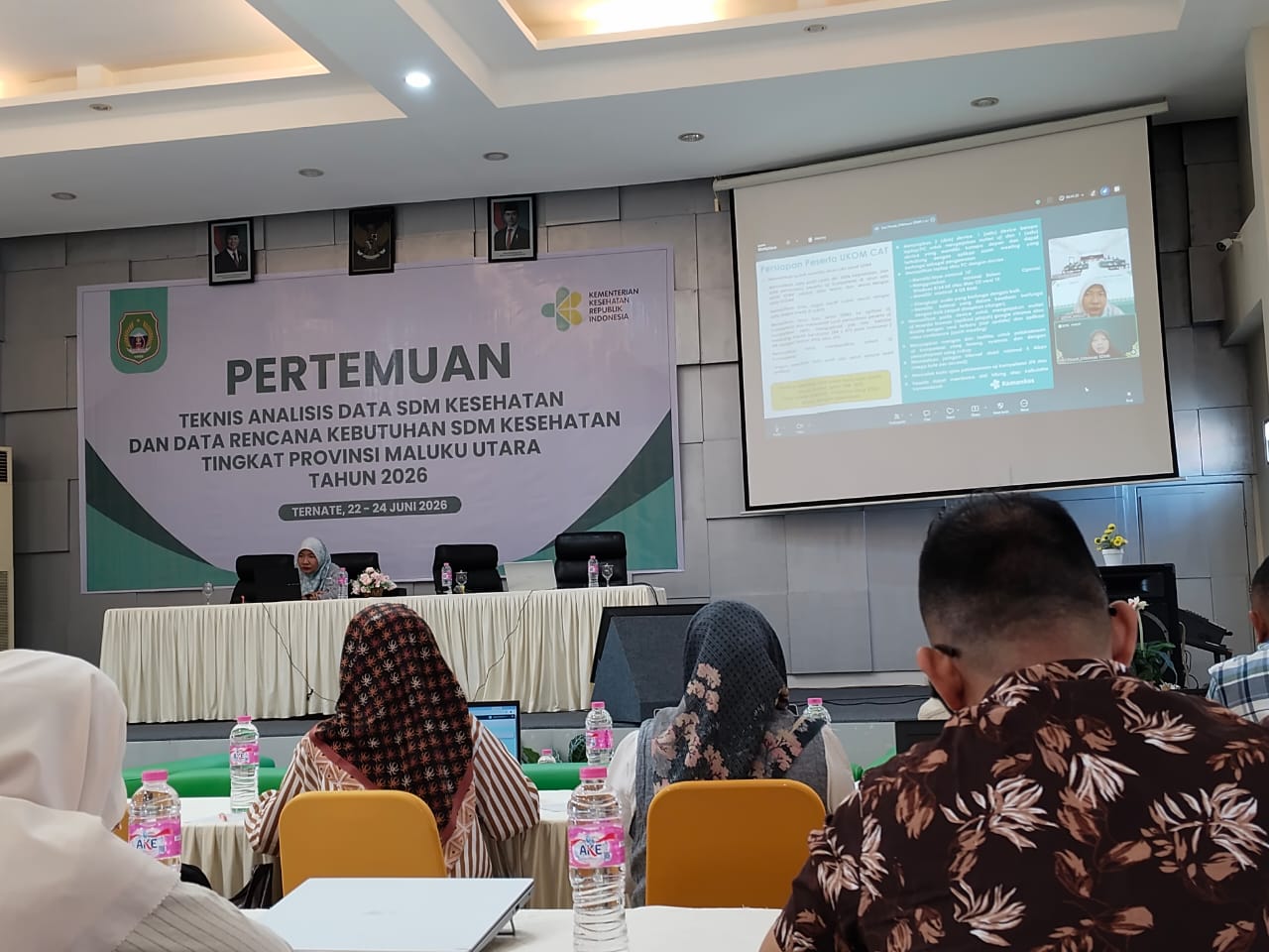 BAGIAN HUKUM SETDA KABUPATEN HALMAHERA BARAT MENGIKUTI PERTEMUAN TEKNIS ANALISIS DATA SDM KESEHATAN TINGKAT PROVINSI MALUKU UTARA