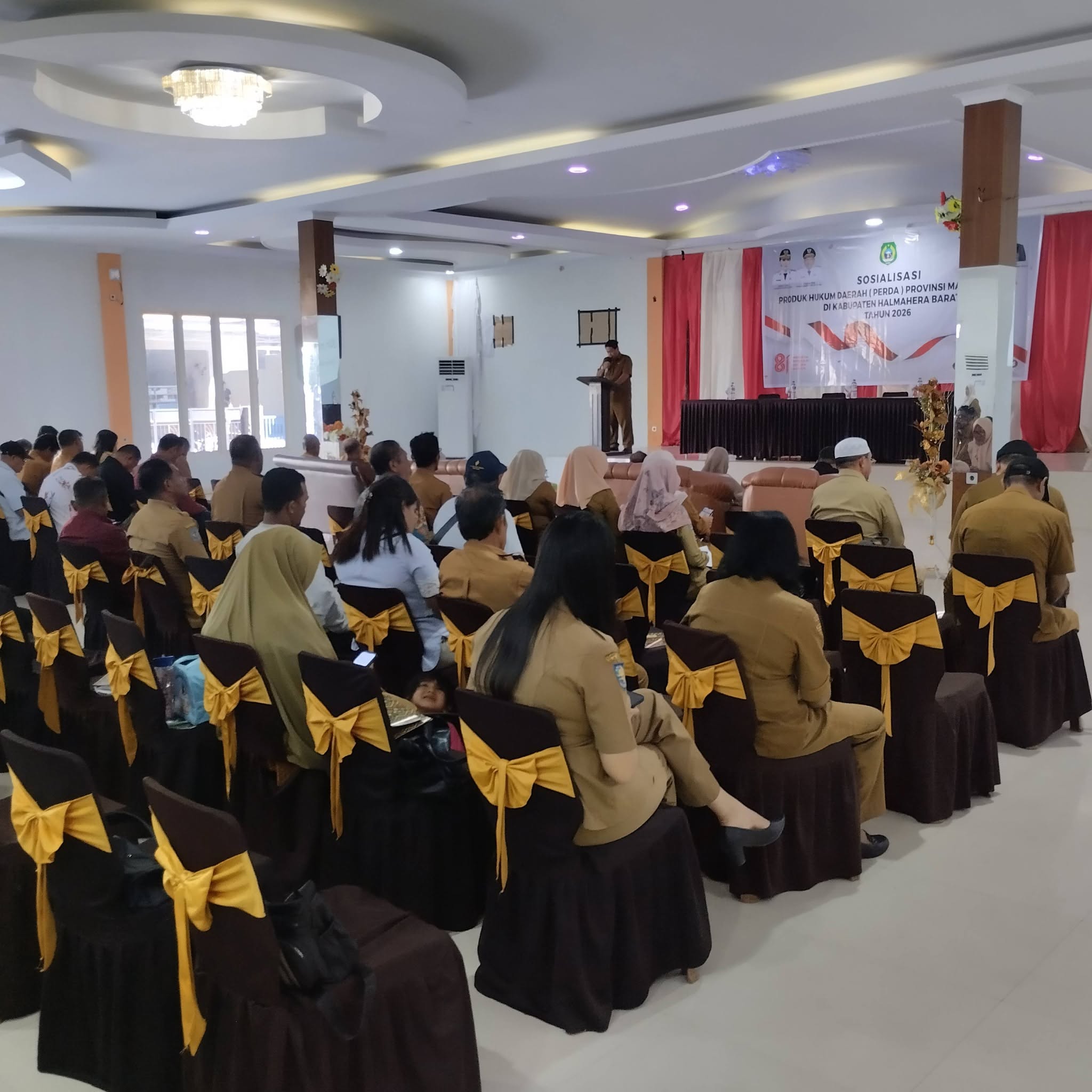 Sosialisasi Produk Hukum Daerah (Perda) Provinsi Maluku Utara di Kabupaten Halmahera Barat Tahun 2026