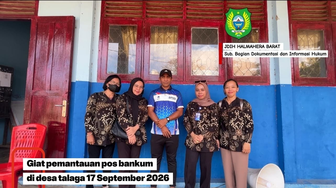 Giat pemantauan pos bankum di desa talaga